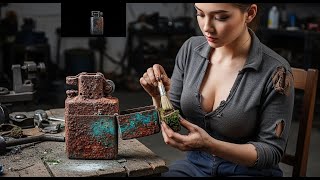 Restoring the Most Unique Lighter I’ve Ever Found – Incredible Carving Detail