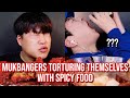 mukbangers CRYING from eating spicy food