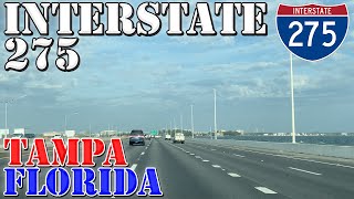 I275 North   Tampa  St. Petersburg  Florida  4K Highway Drive