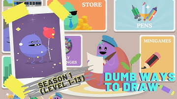 Dumb Ways To Draw Season 1 Level 1-13 in iPAD PRO 2018 | Full Game Walkthrough  / Gameplay in 4K UHD