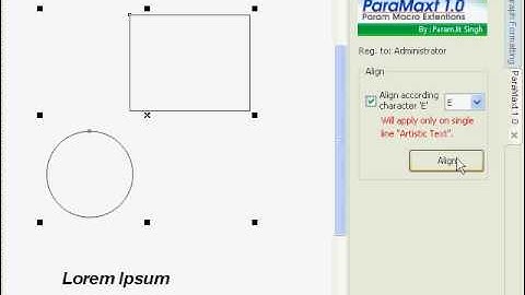 Corel VBA Macro (Align)