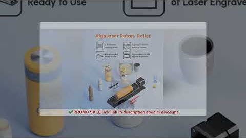AlgoLaser Laser Engraver Y-axis Rotary Roller / Chuck 4 in-1 Ideal for Engraving On Both Regular Irr