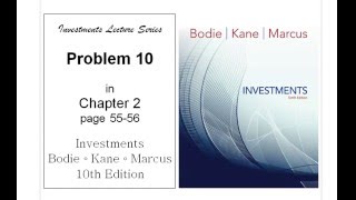 Investments  - Chapter 2 Problem 10