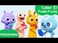 Learn colors with MINIPANG | Color S1 | 🍎Fresh Fruits | MINIPANG TV 3D Play