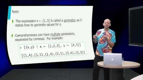 FP101x - Programming in Haskell Chapter 4 - List Comprehensions Part 1