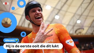 Hij Doet Het Baanwielrenner Lavreysen Wint Vier Keer Goud