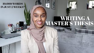 Writing A 10,000 Word Master