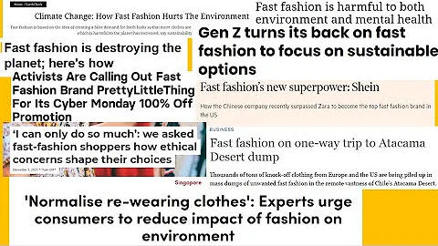 The environmental cost of Fast Fashion