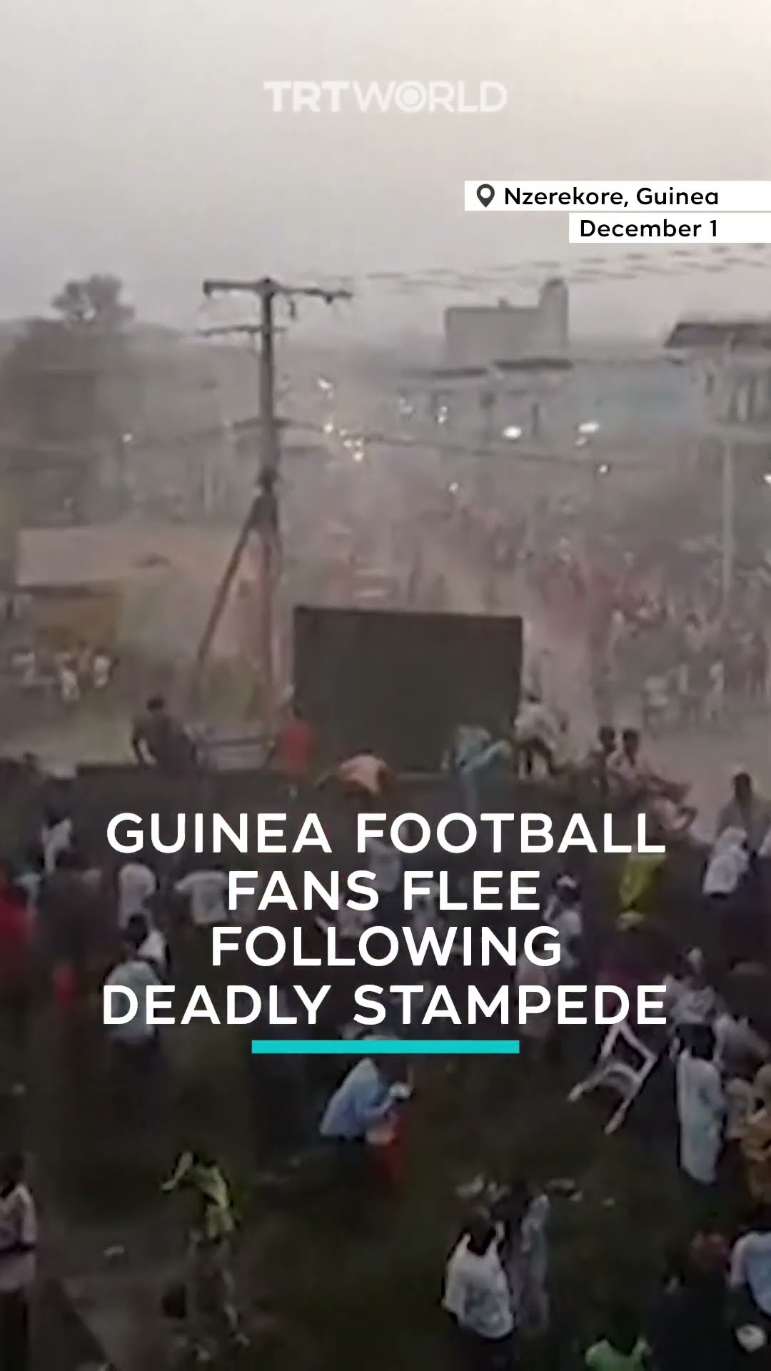 Guinea football fans flee following stampede that leaves at least 56 dead