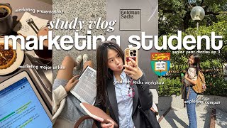 life as a marketing student📊📚: goldman sachs workshop📎, hku business presentations📌