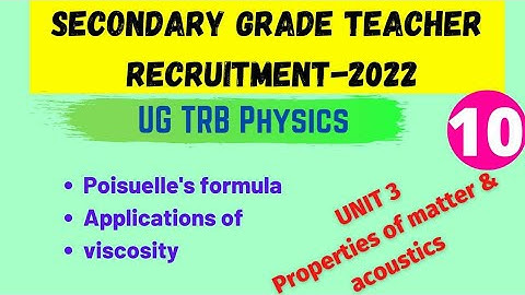 ug trb physics / poisuelle