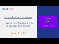 Google Forms Quiz