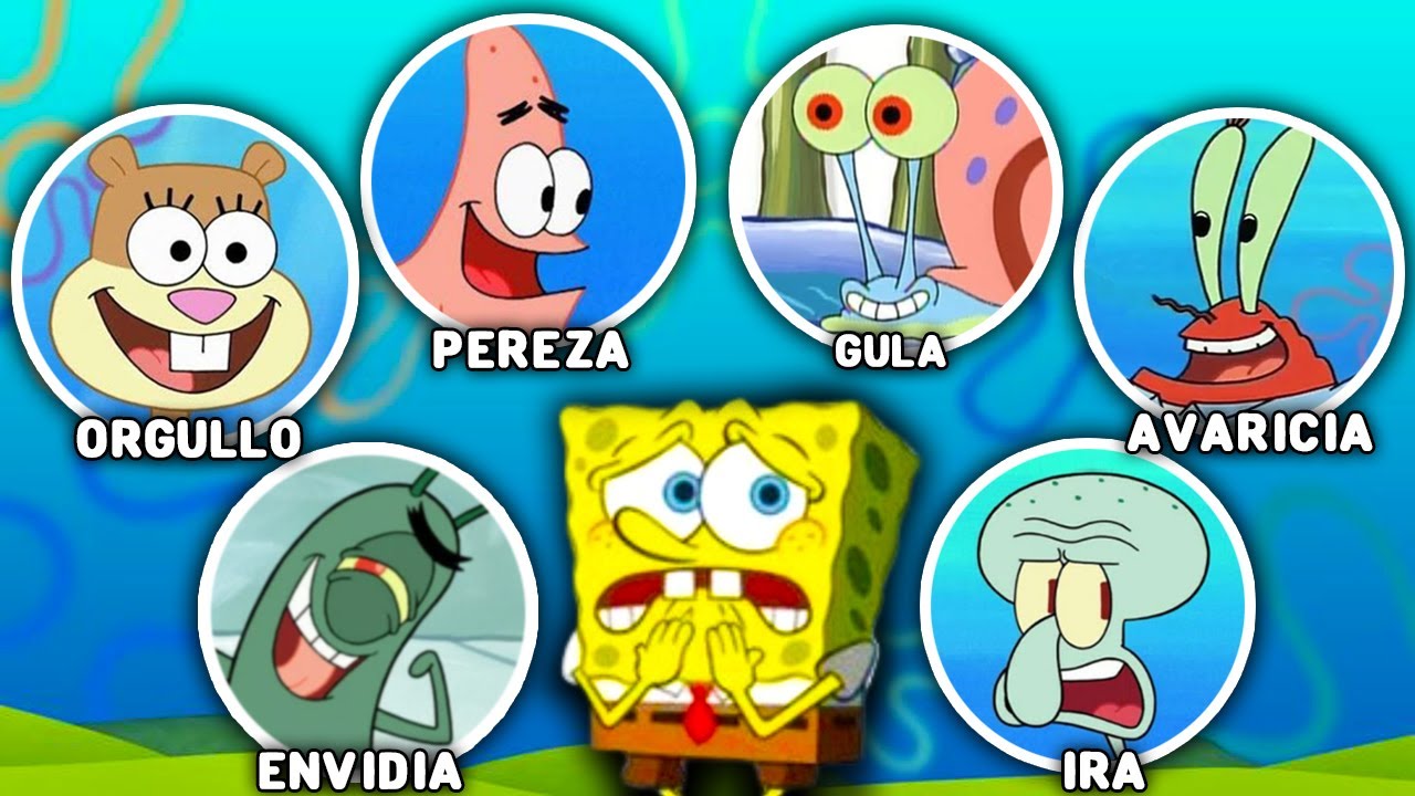 Los Personajes De Bob Esponja Representan Los 7 Pecados Capitales