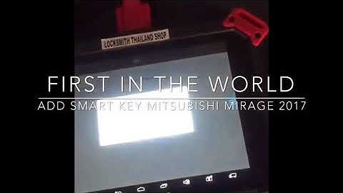 add smart key Mitsubishi Mirage 2017