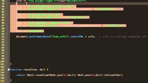 Javascript Loan Calculator - Part 7 - Starting the Amortization Table