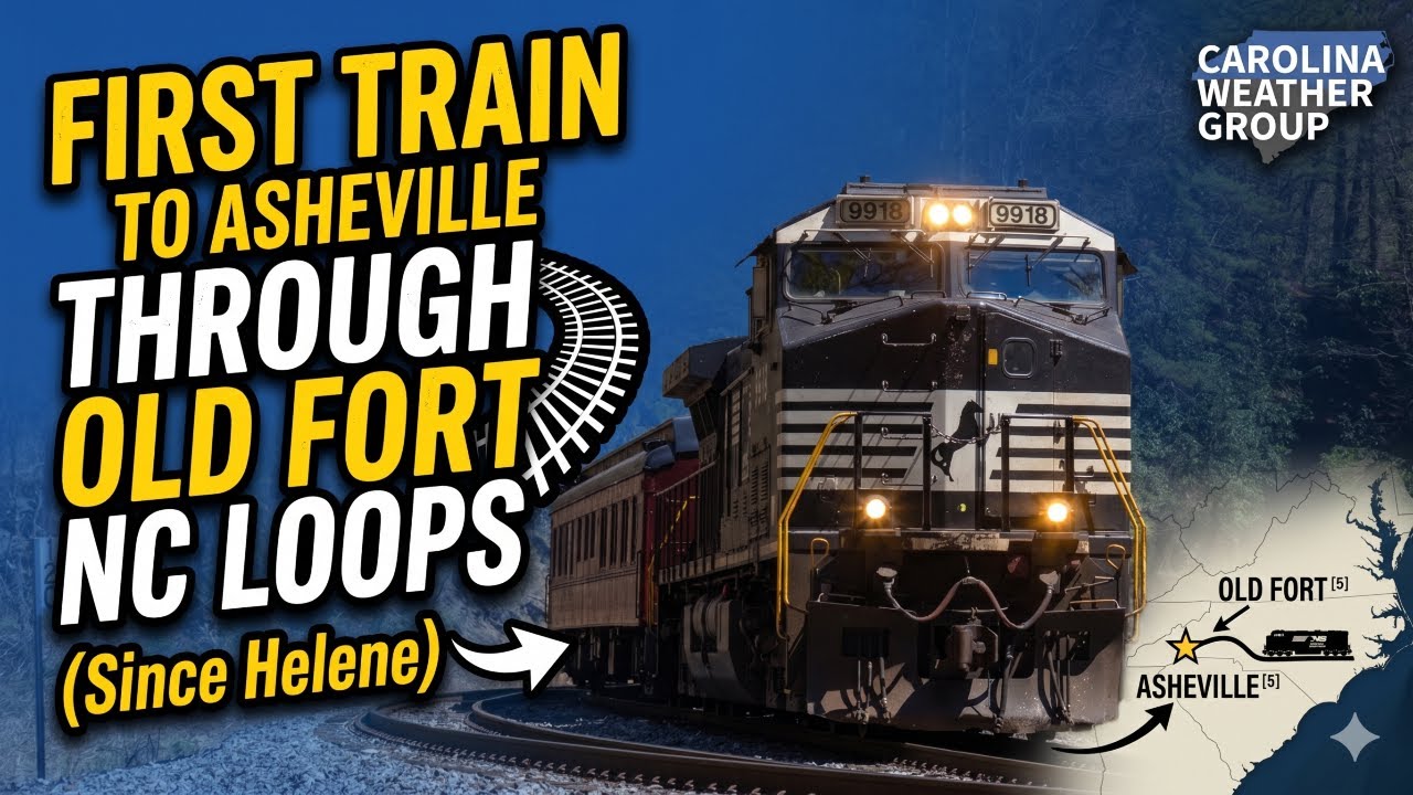 ASHEVILLE RECONNECTED: The First Train Since Helene Climbs the Old