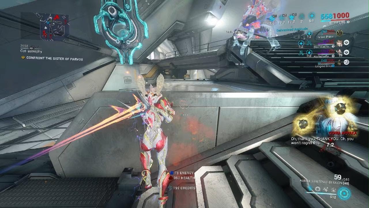 Warframe got grouped with a cheater