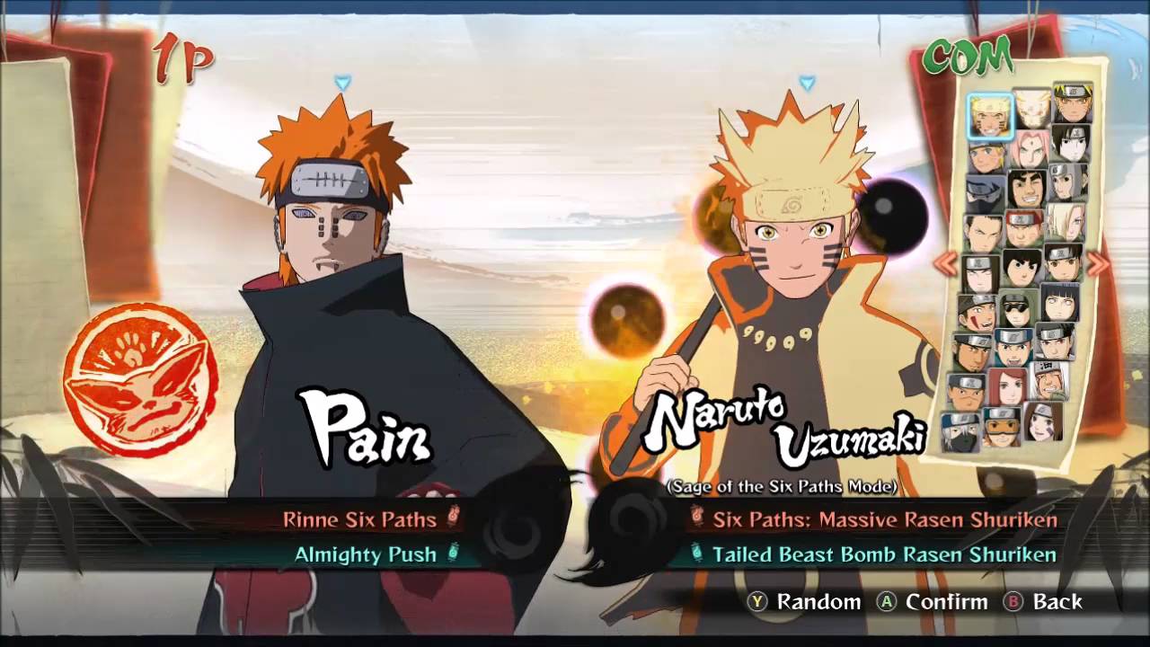 Naruto Shippuden Ultimate Ninja Storm 4 All Characters - YouTube