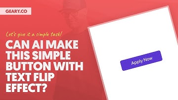 EXPERIMENT! Can AI Create This Simple Animated Flip Button and Take My Job?