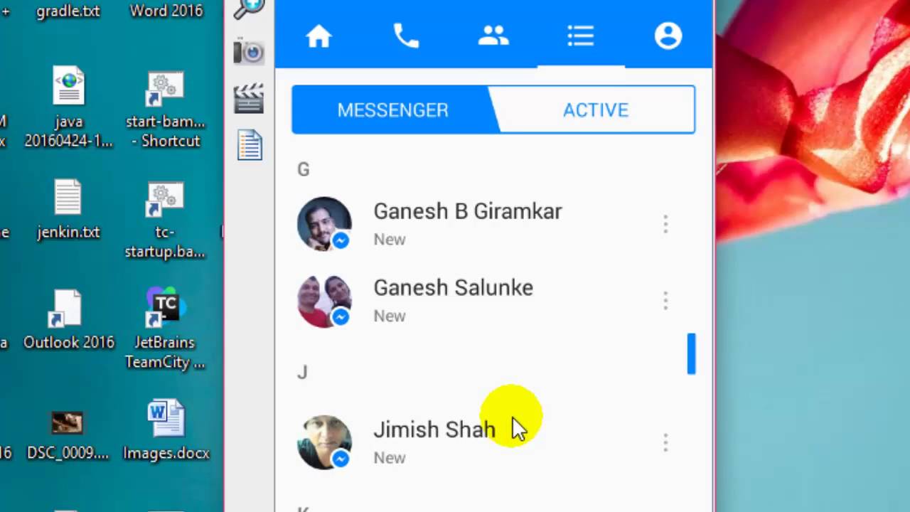 How to archive messages in Facebook messenger android app - YouTube