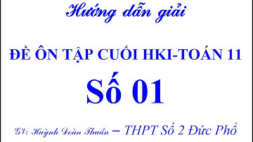 ÔN TẬP HỌC KÌ 1 MÔN TOÁN 11 NĂM HỌC 2022-2023 (ĐỀ SỐ 1)