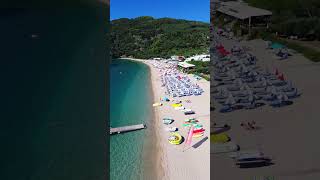 Parga Greece 2023 Lichnos beach drone video #shorts #travel #greece #parga