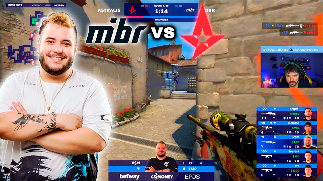 PRIMEIRA PARTIDA NOVA LINE MIBR! SERÁ QUE A LINE VEM FORTE? - MIBR vs ASTRALIS - HIGHLIGHTS CS:GO