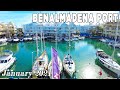 Benalmadena Port -  Walking Tour in January 2021, Malaga, Spain - Osmo Pocket 2 [4K]