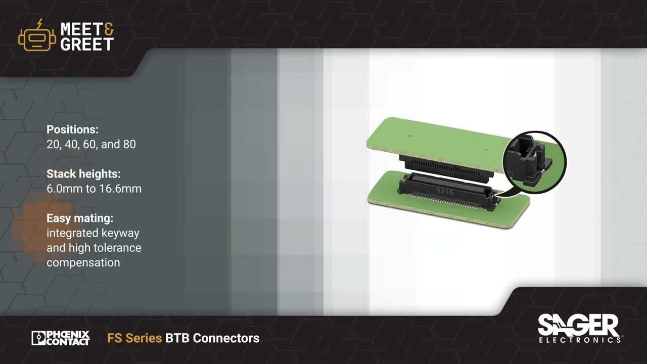 Phoenix Contact FS Series BTB Connectors