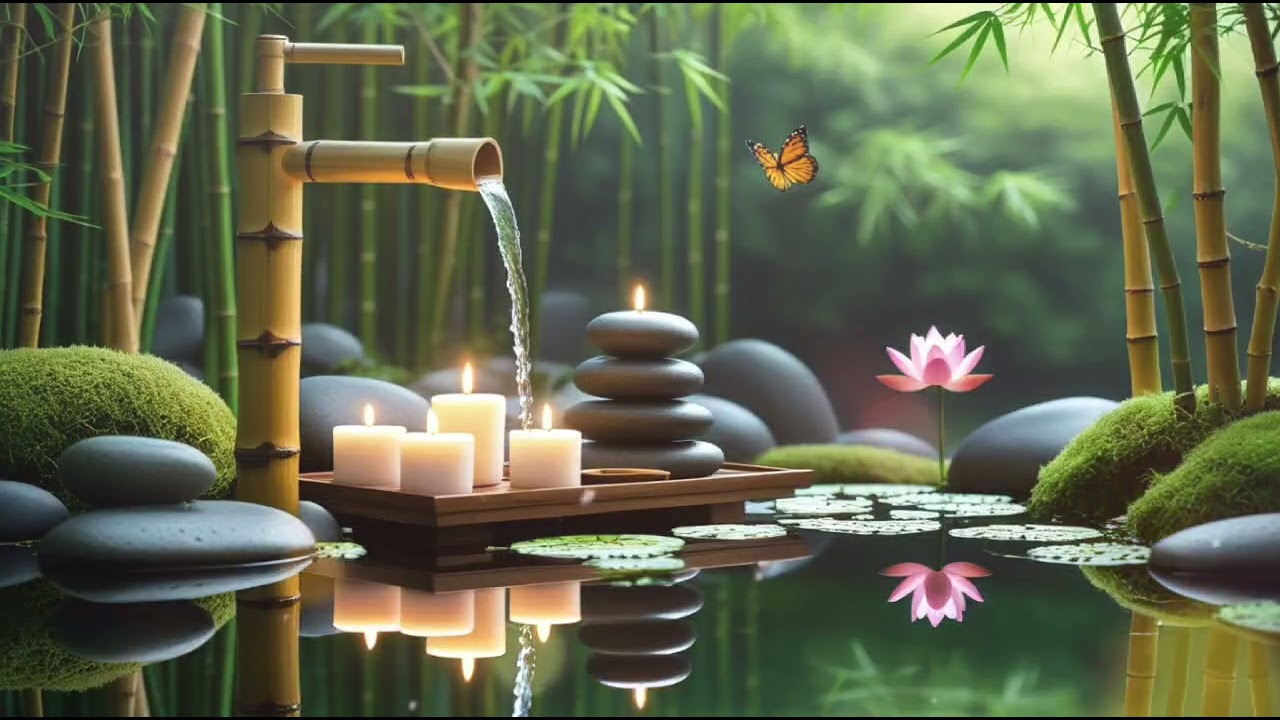 Soothing Spa Piano with Gentle Water 🌿 Relaxing Meditation Music for Stress Relief & Deep Peace