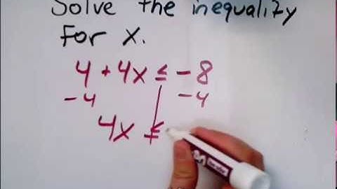 Solving a two step linear inequality, problem type 1