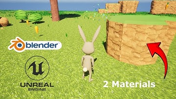 Blender to Unreal Engine 5: Apply Multiple Materials to 3D Object