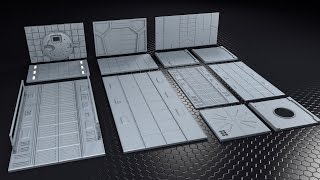 Free SciFi Elements Set - 3D Models (OBJ / 3DS / FBX Included)