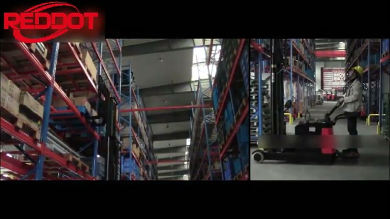 Reddot Heavy Duty Stand on Forklift Electric Reach Stacker with 1200KG 1500KG Capacity