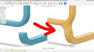 Connecting two bodies with surface modeling