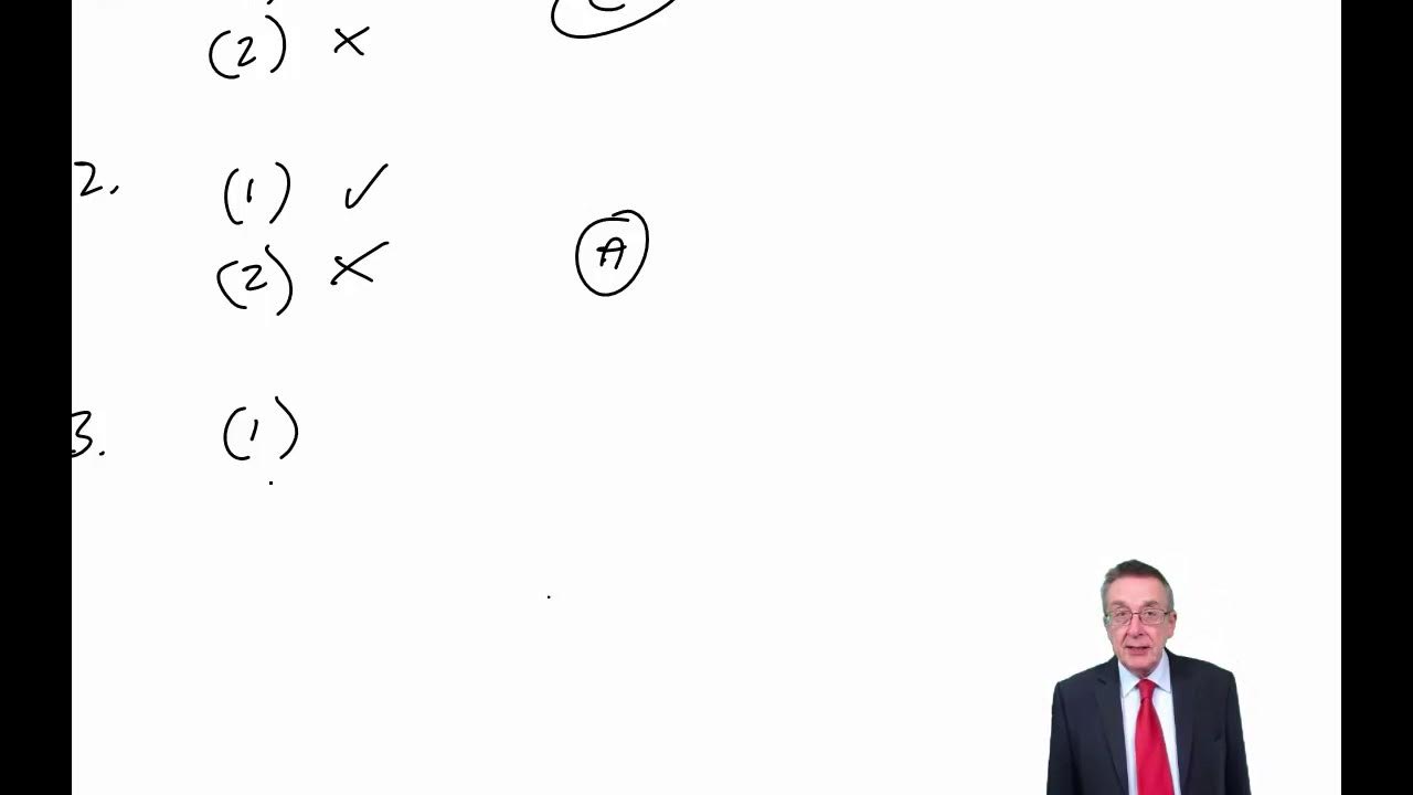 ACCA F5 Specimen Exam MCQ Lecture 1 YouTube