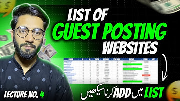 How to make list of websites for Guest posting | Guest Blogging Course 2024 @Alijan786.