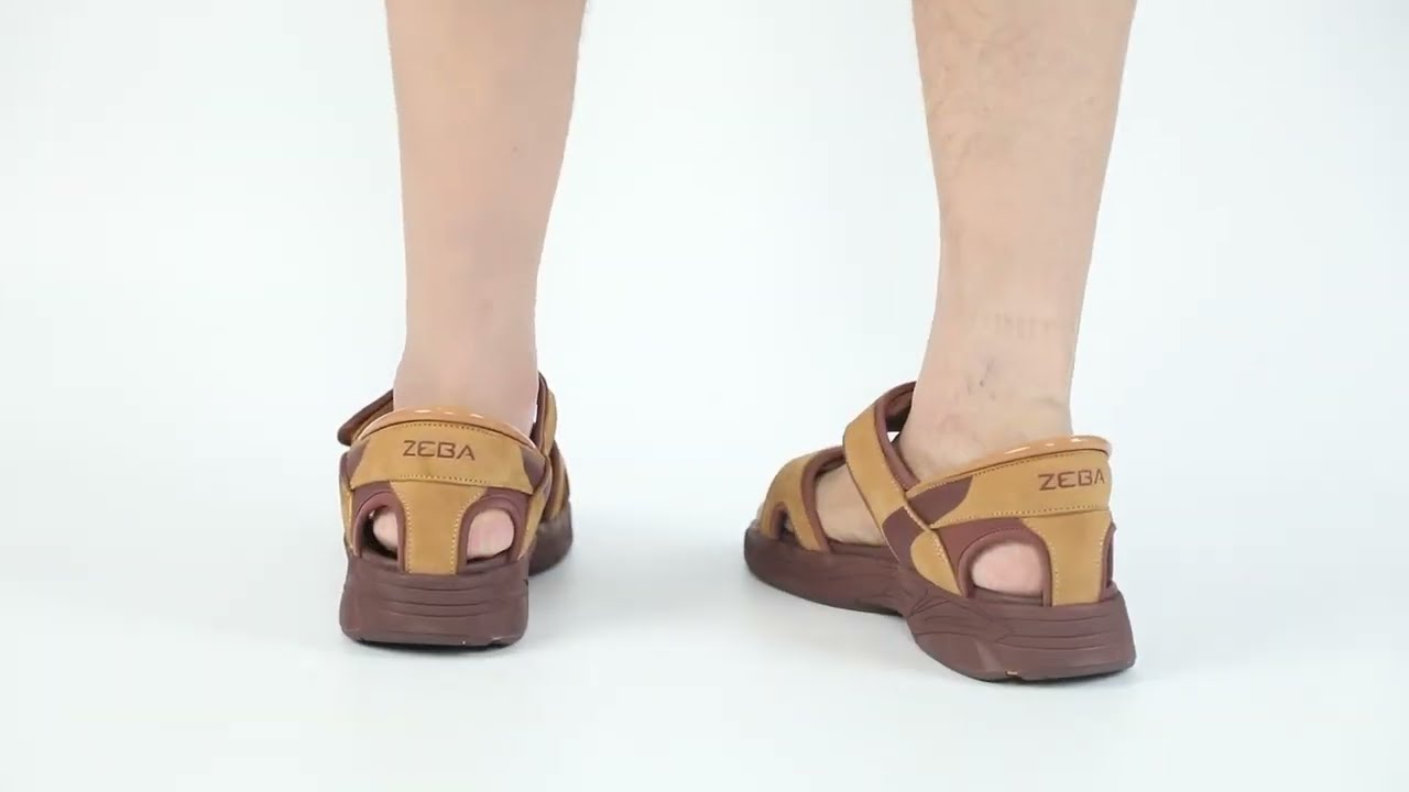 Zeba Summer Breeze ZSD301 Mens 11 Sandals Beige Genuine Leather Comfort Hiking Desert-Sand-Sandals-6.jpg?v=  main image 4
