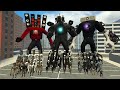 NEW MECHA CAMERA MAN VS MECHA SPEAKER MAN VS ROJECTOR MAN new battle In Garry&#39;s Mod!