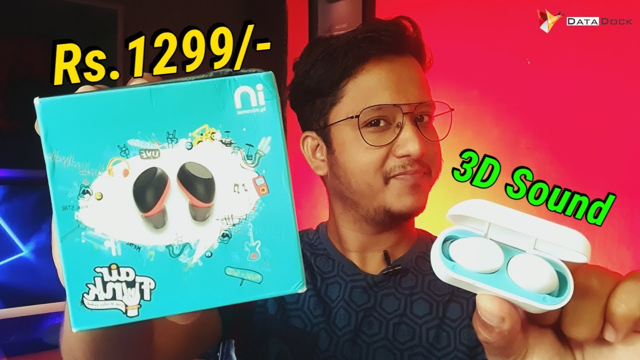 Micromax IN AirFunk 1 Earbuds with 3D Voice Changer, Bluetooth 5, 9MM Driver, 15Hrs Play Time