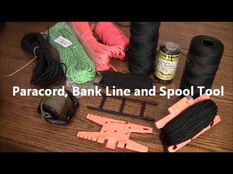 Paracord, Bank Line and Spool Tool 