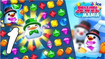 Jewel Ice Mania: Match 3 Puzzle Gameplay Walkthrough #1 (Android, IOS)