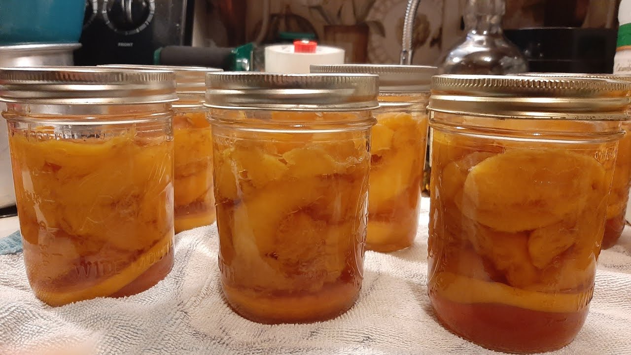 Home Canned Drunken Peaches Recipe Bourbon Peaches YouTube