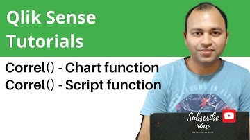 Qlik Sense Tutorial | Qlik Sense Correlation Script and Chart Function - Correl() Function