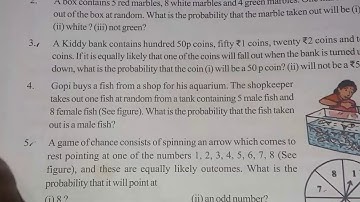 Probability exercise 13.2 Q4 || sri pragna