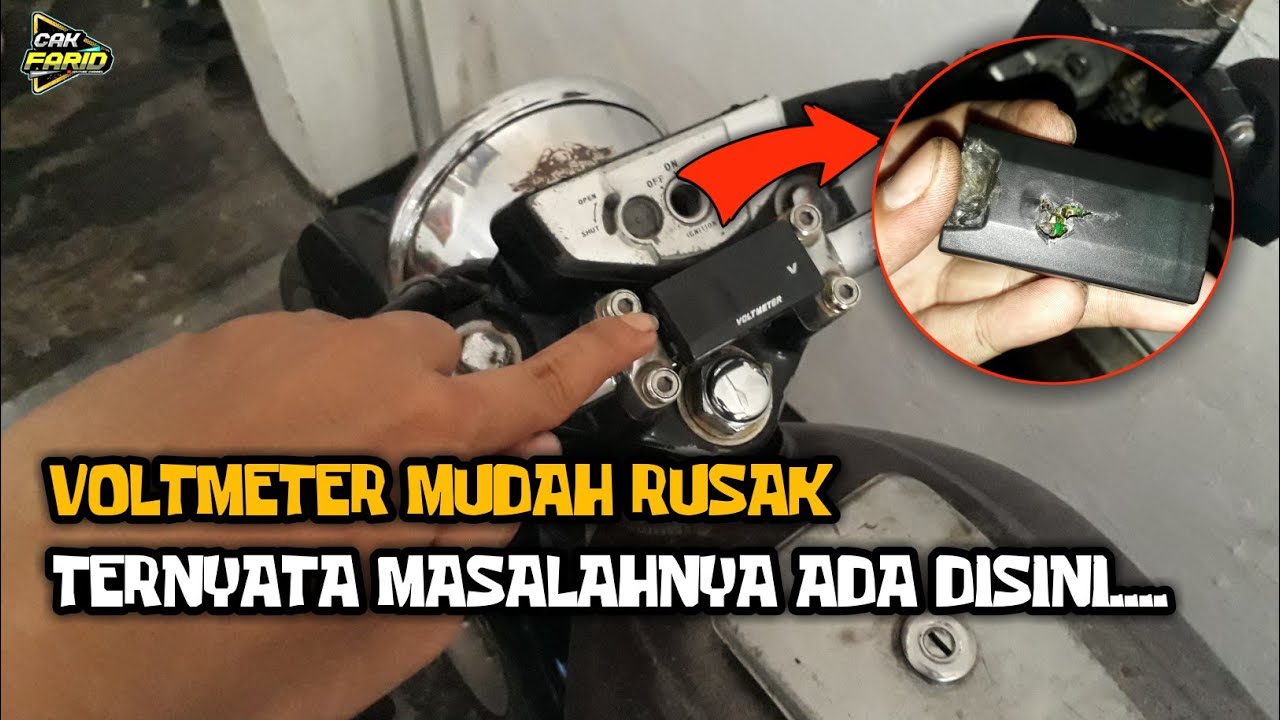 Voltmeter motor gampang rusak atau konslet , ternyata ini masalahnya