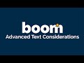 Advanced Text Considerations in Boom Cards