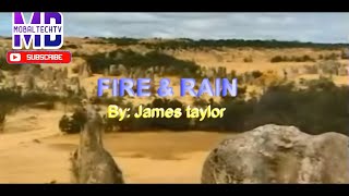 FIRE & RAIN M KARAOKE  By : James Taylor