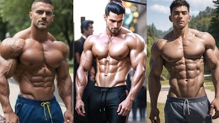 Ai Muscle Men's With Beautiful Art | Bodybuilder By AI | King Of Muscle #Ai Young Men's