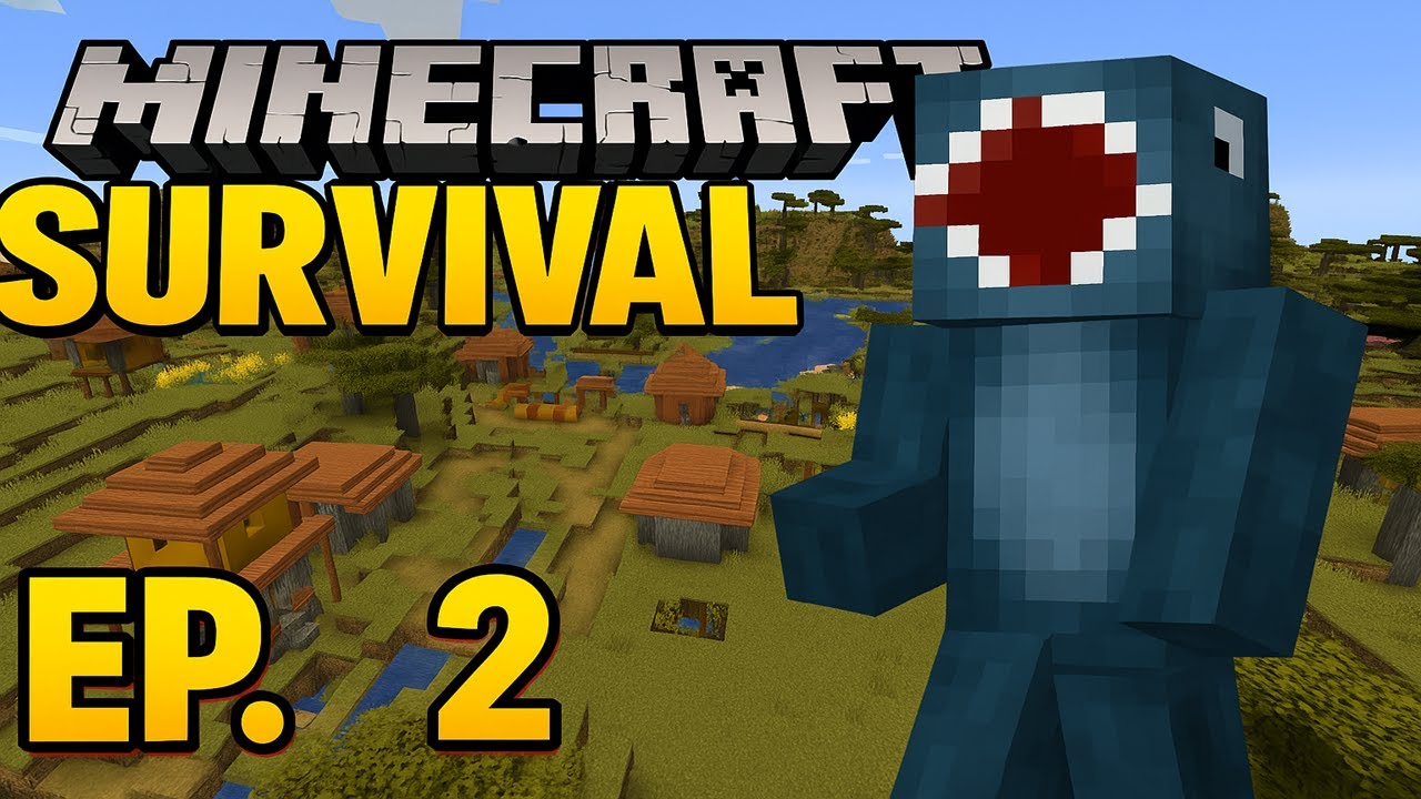 Let's Play Minecraft Bedrock Edition - Ep.2 : We Found a Village! - YouTube